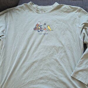 Life is Good Long Sleeve Camping Shirt